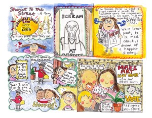 Image by Joanna Neary - part of the DrawTheLine project at www.drawthelinecomics.com