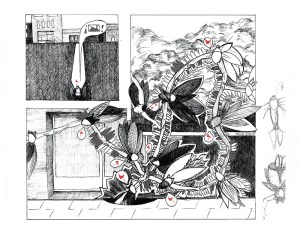 Image by Mijal Bloch - part of the DrawTheLine project at www.drawthelinecomics.com