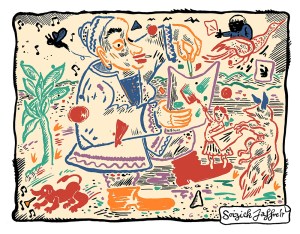 Image by Soizick Jaffre - part of the DrawTheLine project at www.drawthelinecomics.com