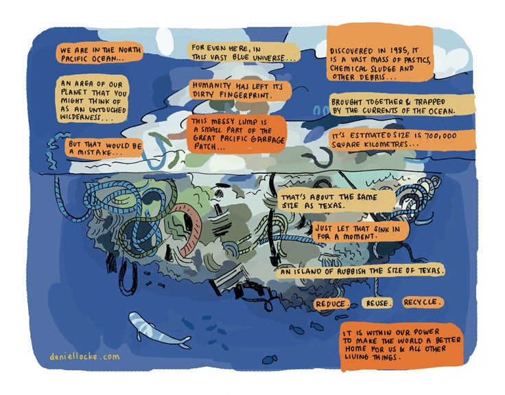 Image by Daniel Locke - part of the DrawTheLine project at www.drawthelinecomics.com