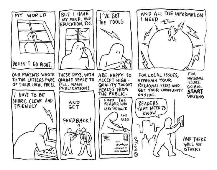 Image by Keijo Ahlqvist - part of the DrawTheLine project at www.drawthelinecomics.com