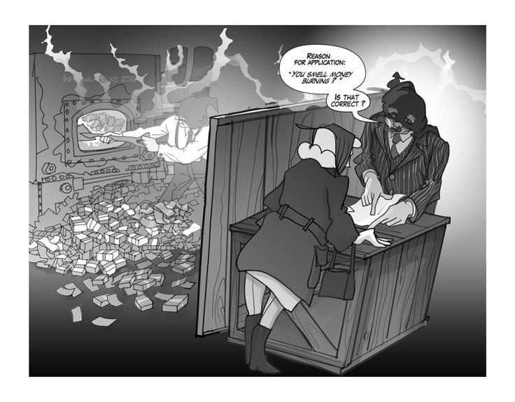 Image by I.Fluke - part of the DrawTheLine project at www.drawthelinecomics.com