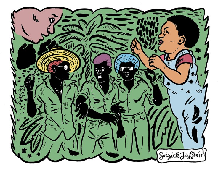 Image by Soizick Jaffre - part of the DrawTheLine project at www.drawthelinecomics.com