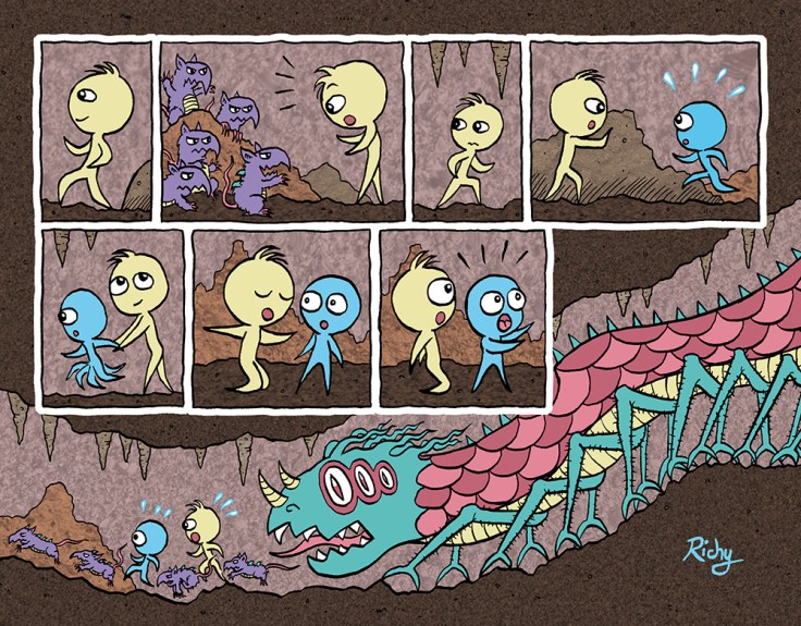 Image by Richy K. Chandler - part of the DrawTheLine project at www.drawthelinecomics.com