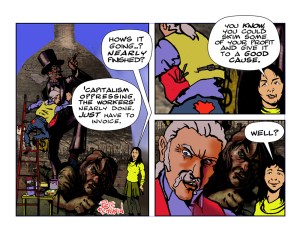 Image by Pete Renshaw - part of the DrawTheLine project at www.drawthelinecomics.com