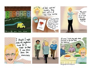 Image by Jenny Drew - part of the DrawTheLine project at www.drawthelinecomics.com