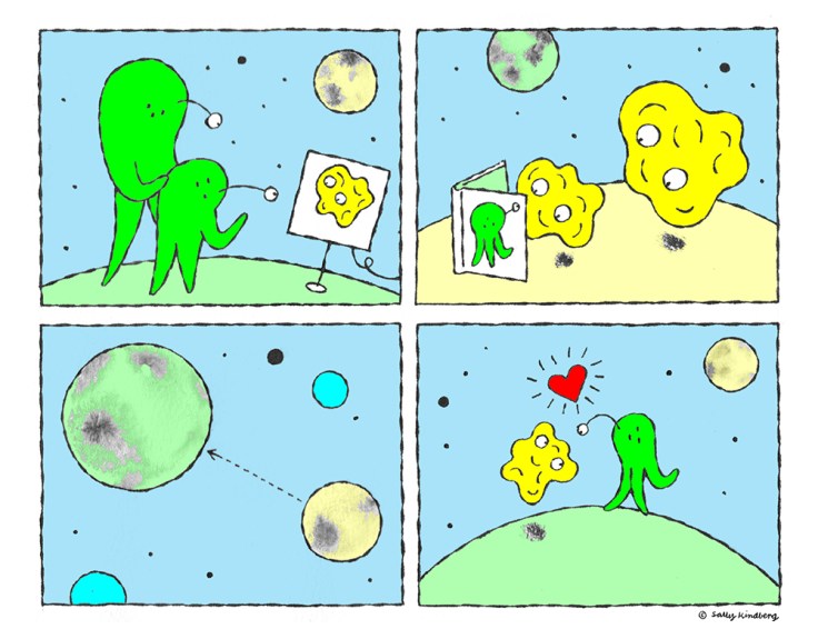 Image by Sally Kindberg - part of the DrawTheLine project at www.drawthelinecomics.com