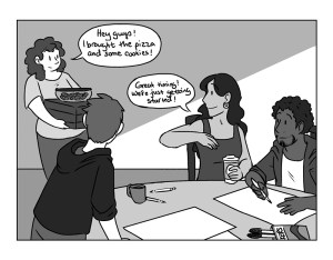 Image by Beth Zyglowicz - part of the DrawTheLine project at www.drawthelinecomics.com