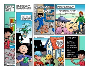 Image by Dave Windett, writer John Gatehouse - part of the DrawTheLine project at www.drawthelinecomics.com