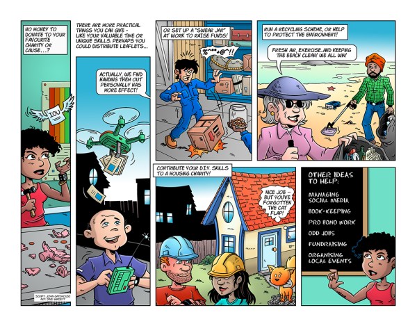 Image by Dave Windett, writer John Gatehouse - part of the DrawTheLine project at www.drawthelinecomics.com