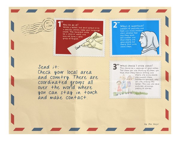 Image by Sha Nazir - part of the DrawTheLine project at www.drawthelinecomics.com