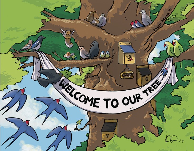 Image by Karen Rubins - part of the DrawTheLine project at www.drawthelinecomics.com