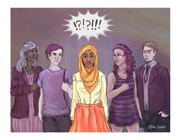 Image by Mirka Oinonen - part of the DrawTheLine project at www.drawthelinecomics.com