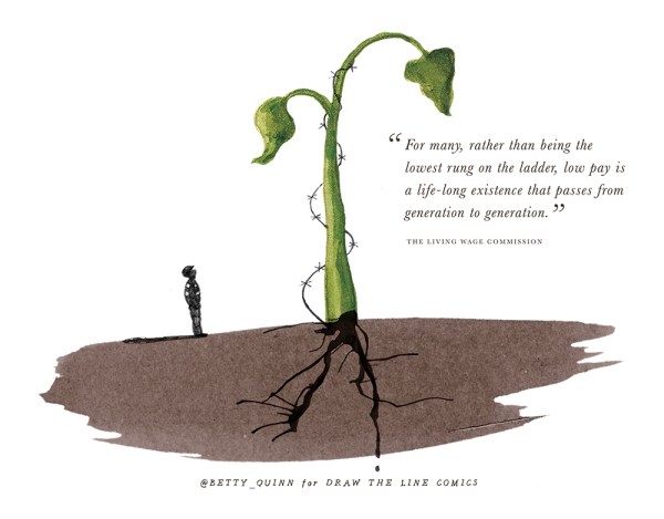 Image by Beth Dawson - part of the DrawTheLine project at www.drawthelinecomics.com