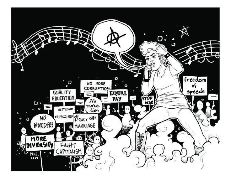 Image by Maël Estevez - part of the DrawTheLine project at www.drawthelinecomics.com