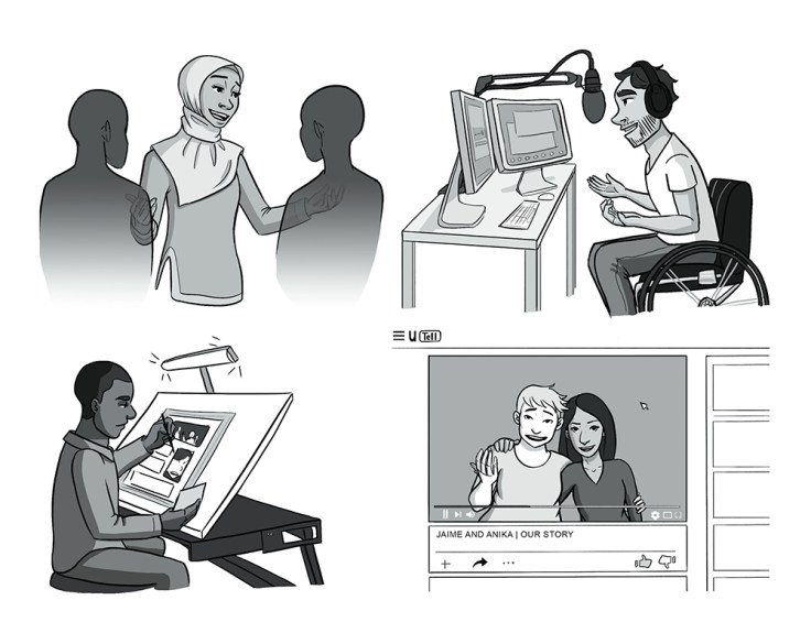 Image by Jessica Trevino - part of the DrawTheLine project at www.drawthelinecomics.com