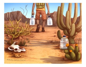 Image by Katriona Chapman - part of the DrawTheLine project at www.drawthelinecomics.com