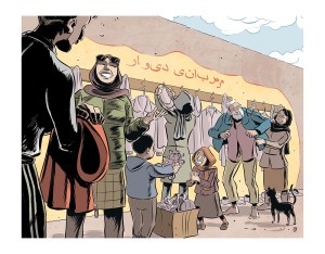 Image by Jaime Huxtable - part of the DrawTheLine project at www.drawthelinecomics.com