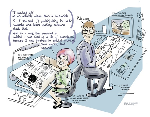 Image by Sousa Machado Arts - part of the DrawTheLine project at www.drawthelinecomics.com