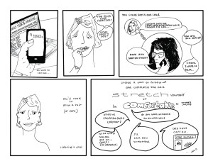 Image by Josie Pearse - part of the DrawTheLine project at www.drawthelinecomics.com