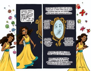 Image by Rosa Devine - part of the DrawTheLine project at www.drawthelinecomics.com