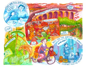 Image by Myfanwy Tristram - part of the DrawTheLine project at www.drawthelinecomics.com