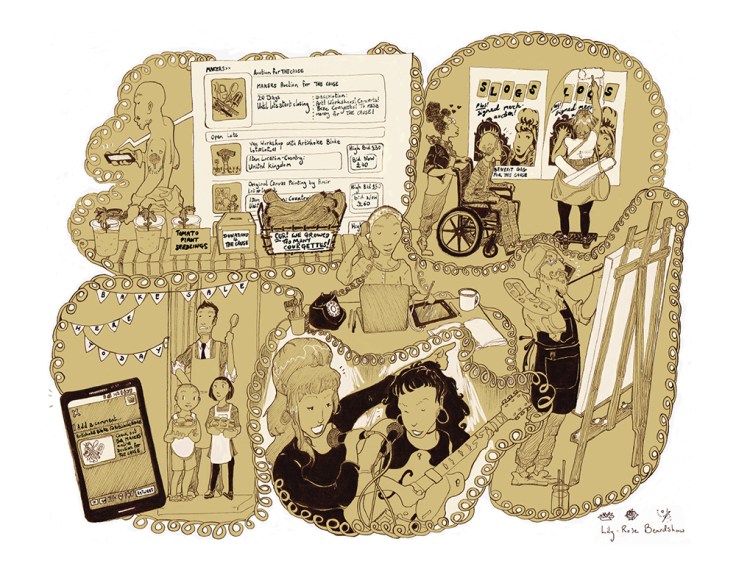 Image by Lily-Rose Beardshaw - part of the DrawTheLine project at www.drawthelinecomics.com