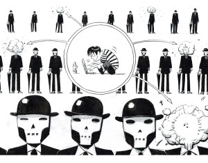 Image by James Harvey - part of the DrawTheLine project at www.drawthelinecomics.com