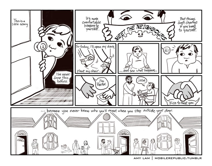 Image by Amy Lam - part of the DrawTheLine project at www.drawthelinecomics.com