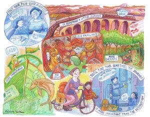 Image by Myfanwy Tristram - part of the DrawTheLine project at www.drawthelinecomics.com